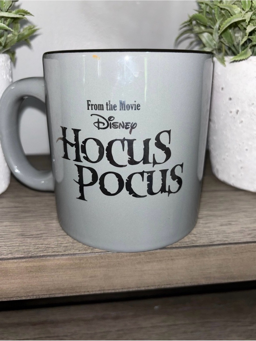 Disney Hocus Pocus Gray and Black Ceramic Coffee Mug